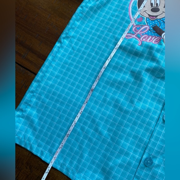 •GUC•Disney Thailand Cool Planet Button Down Minnie Mouse Short Sleeve Top - Picture 11 of 15